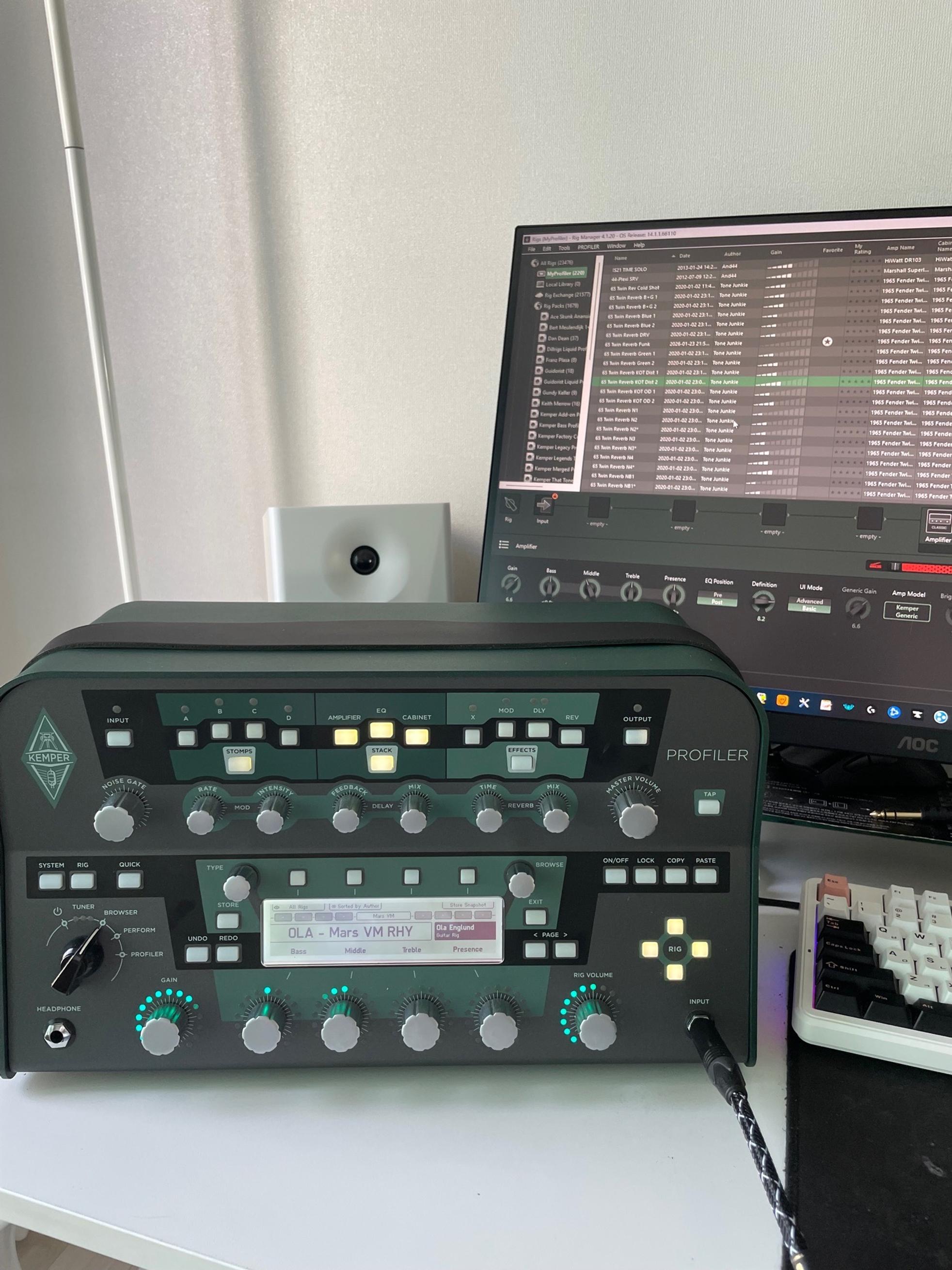 Kemper kemper player head 토스트(프랙탈과 교환 가능)