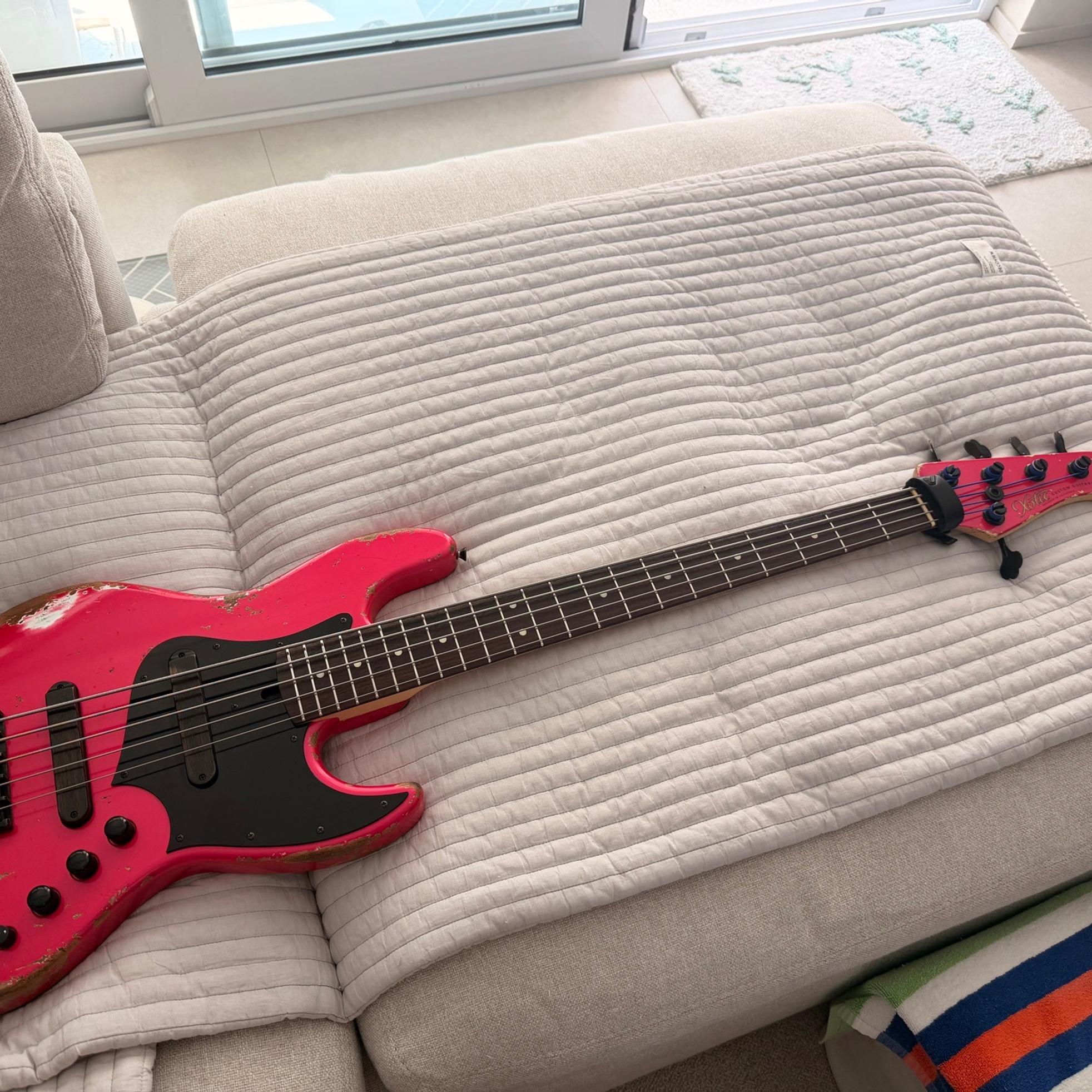 Xotic xotic xj-1t 5현 magenta metallic 사진 1
