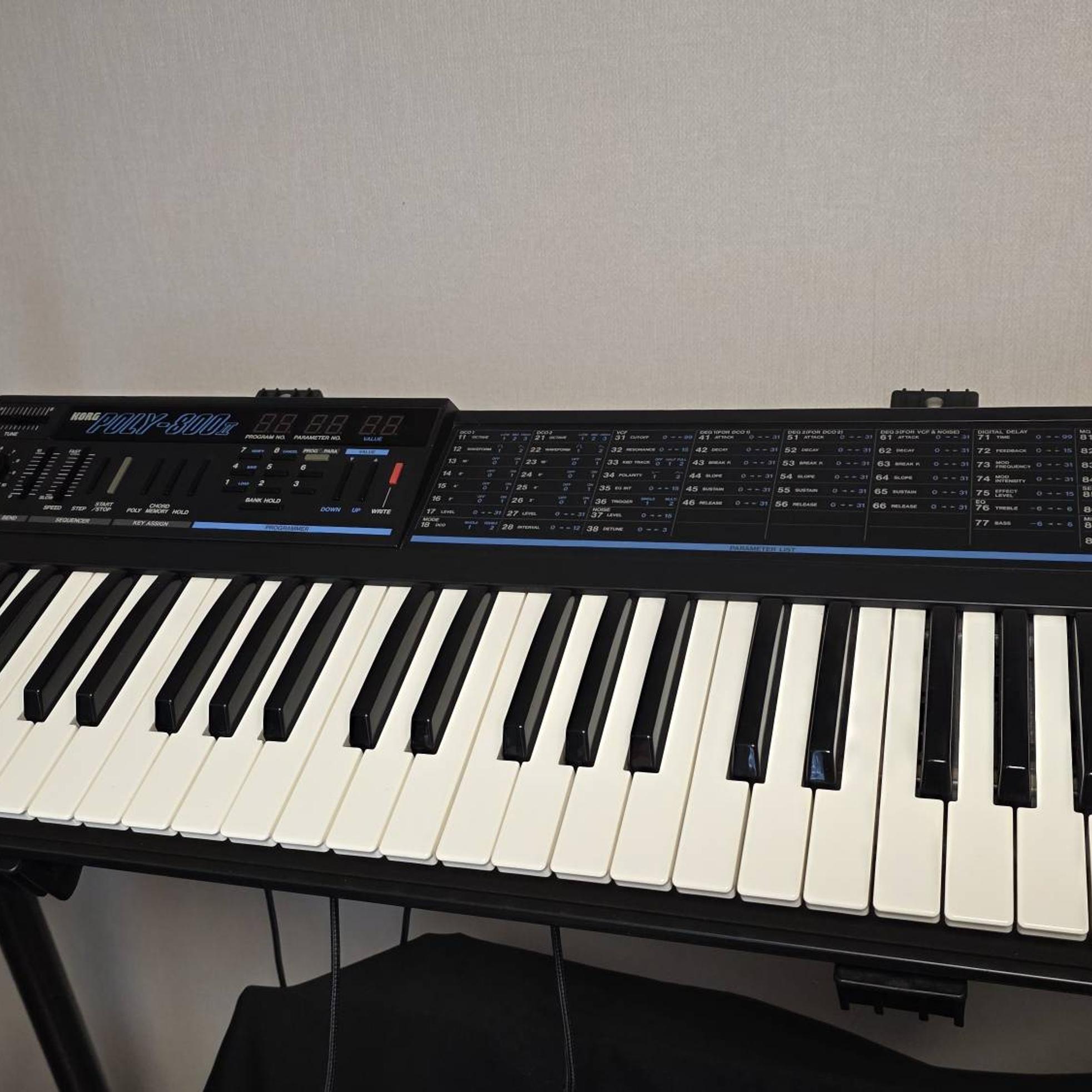 Korg korg poly-800 ll (mkll) + 오리지널 케이스 poly 800 mkii 사진 2