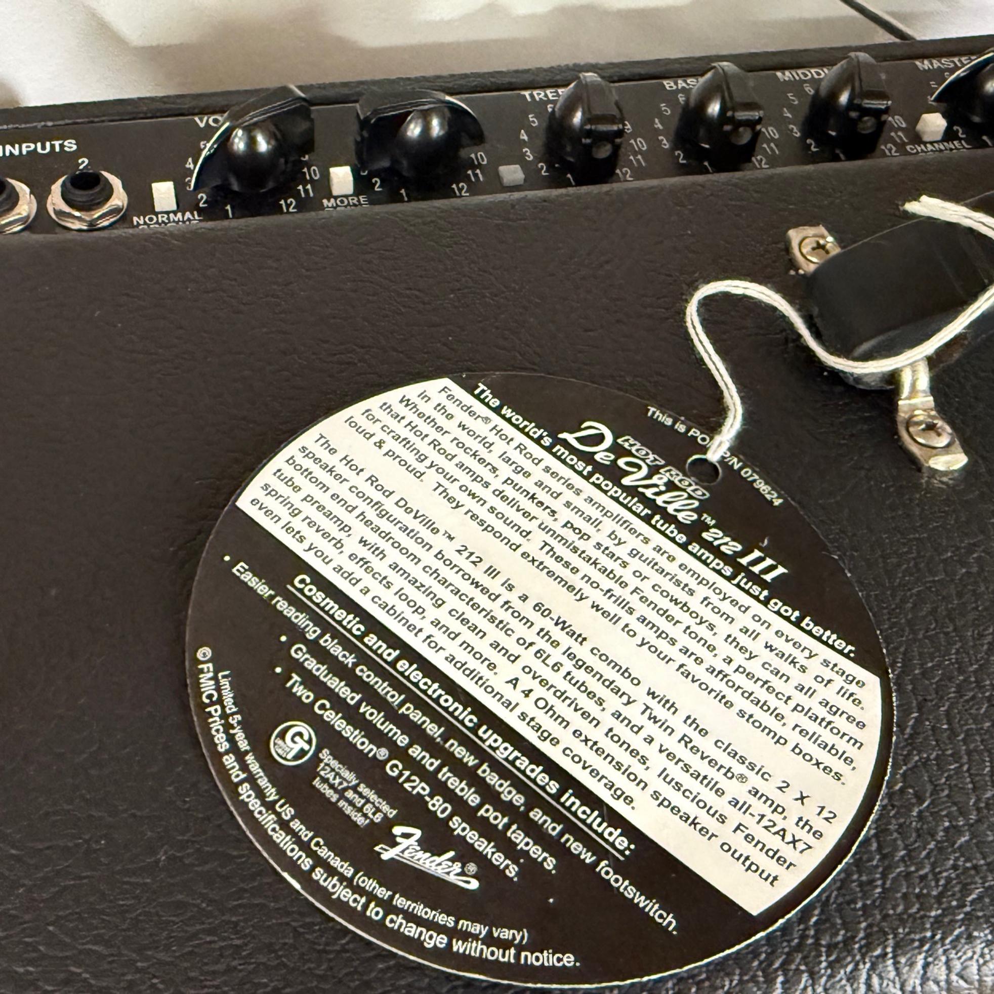 Fender Fender hot rod deville 앰프 3 사진 2