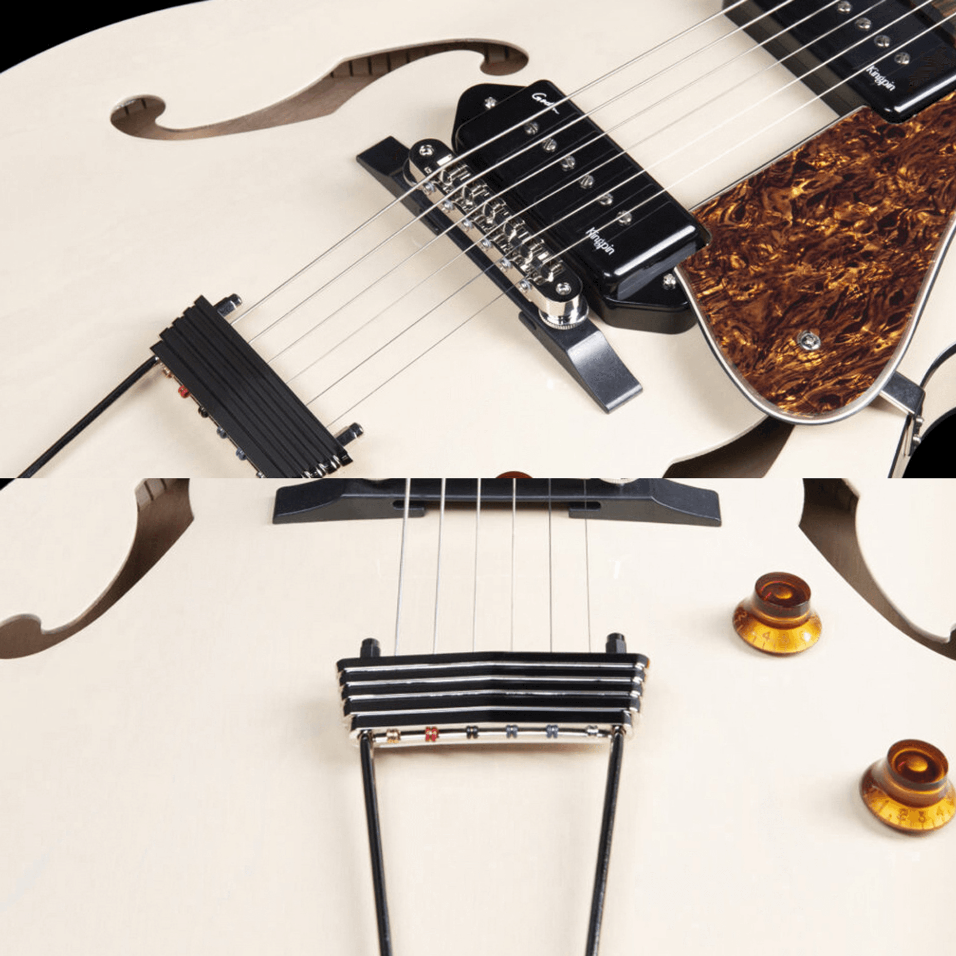 Godin Godin 5th Avenue TL Kingpin P90 Trans Cream HG 사진 5