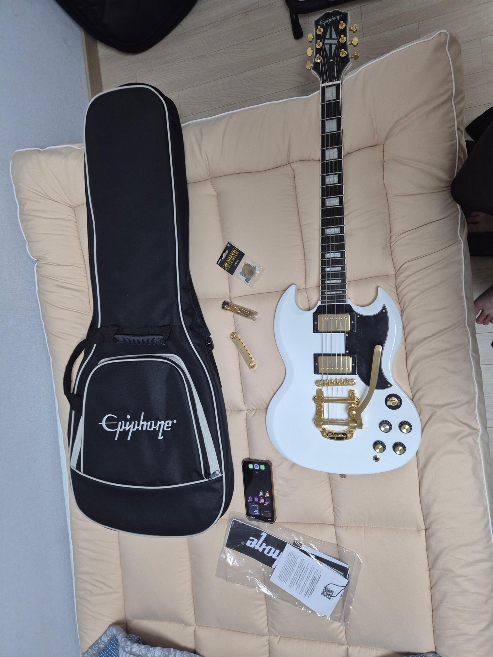 Epiphone SG Custom+빅스비 b5+비브라메이트
