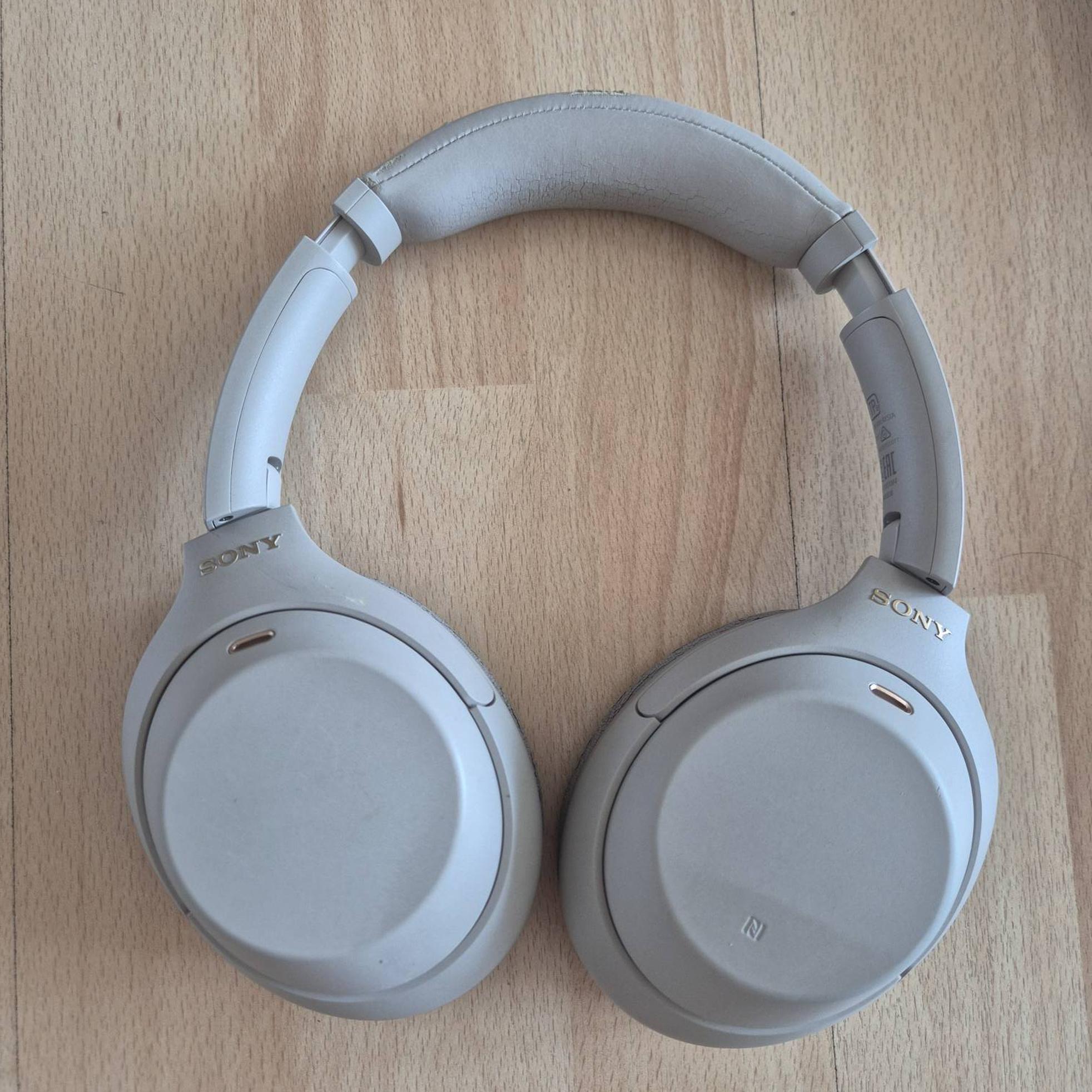 Sony 소니 WH-1000XM4 헤드폰 실버 사진 3
