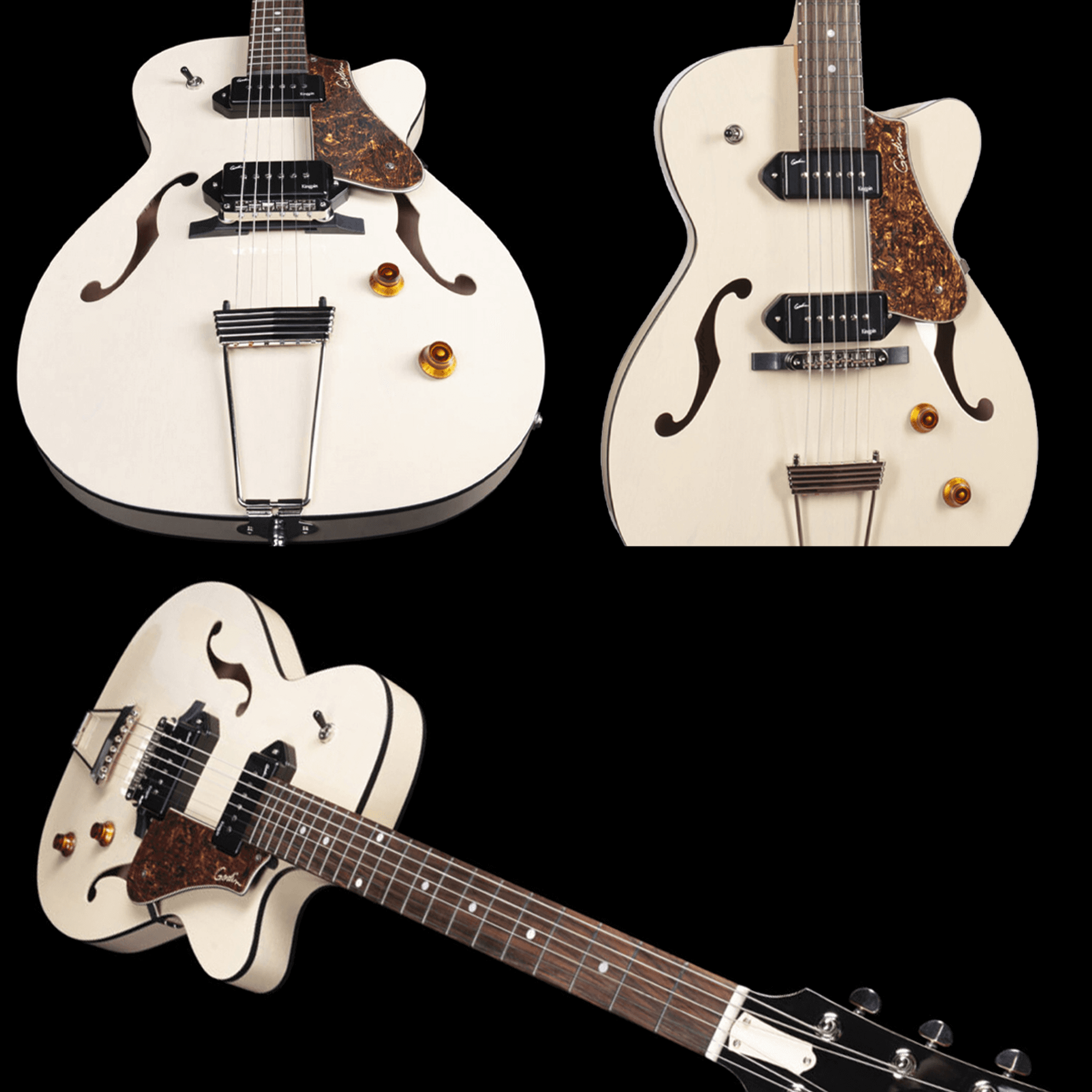 Godin Godin 5th Avenue TL Kingpin P90 Trans Cream HG 사진 4