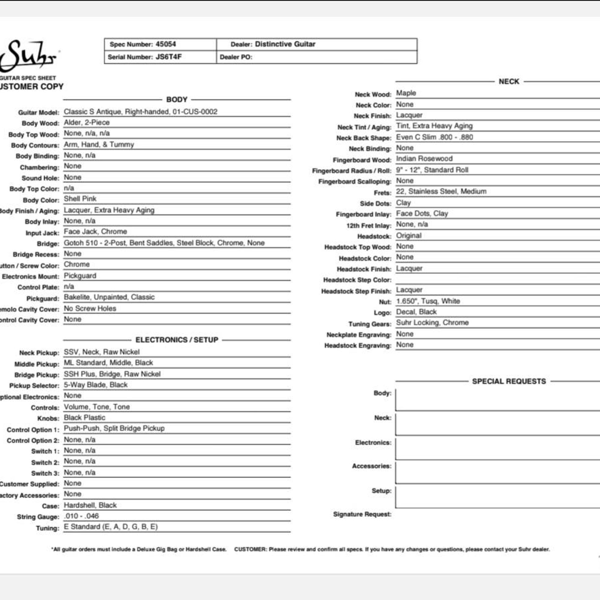 Suhr Classic S Antique 사진 3