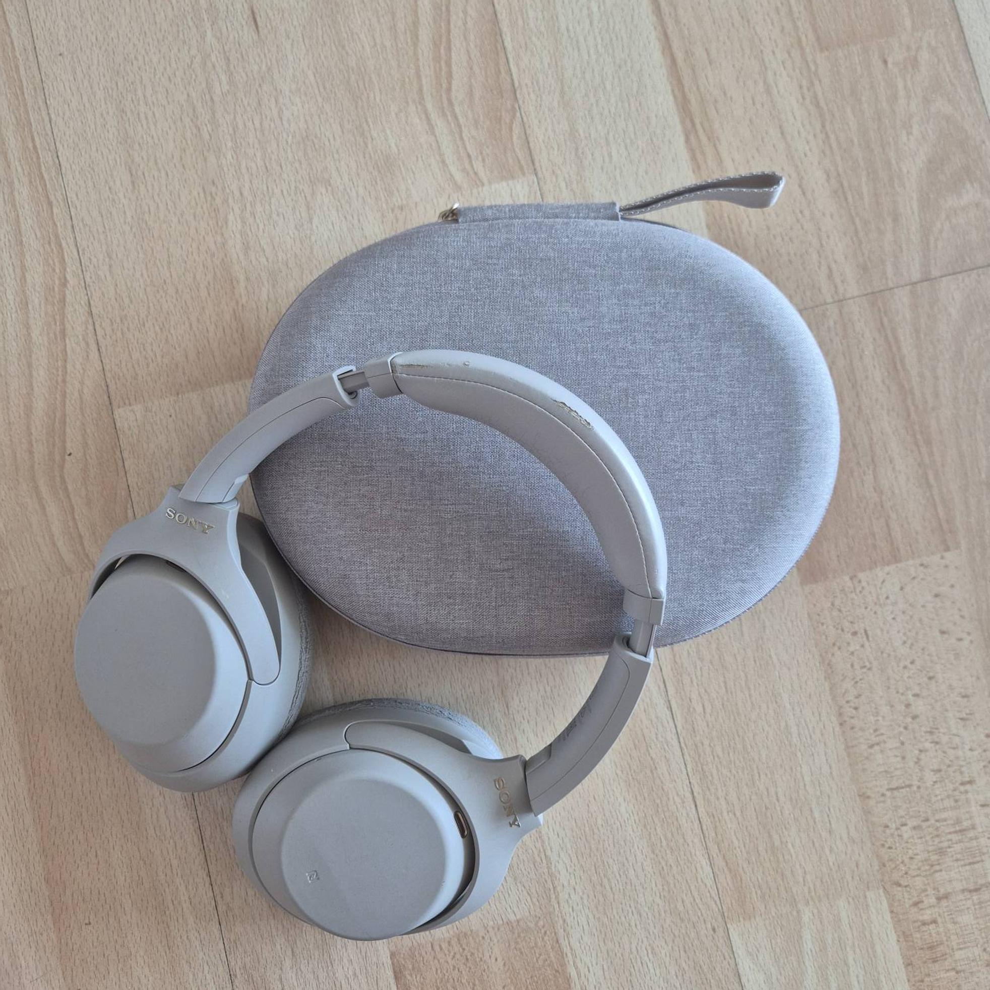 Sony 소니 WH-1000XM4 헤드폰 실버 사진 1