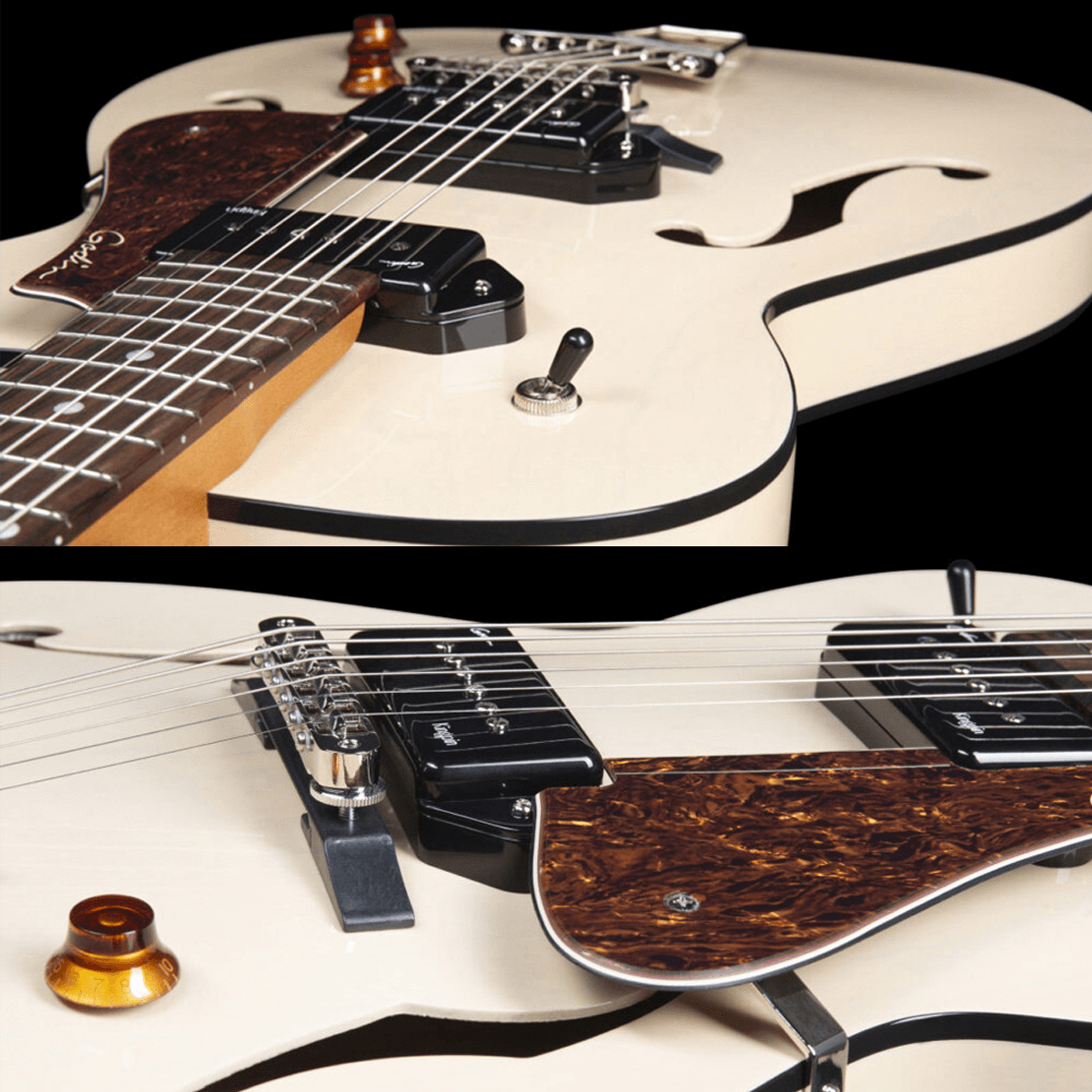 Godin Godin 5th Avenue TL Kingpin P90 Trans Cream HG 사진 6