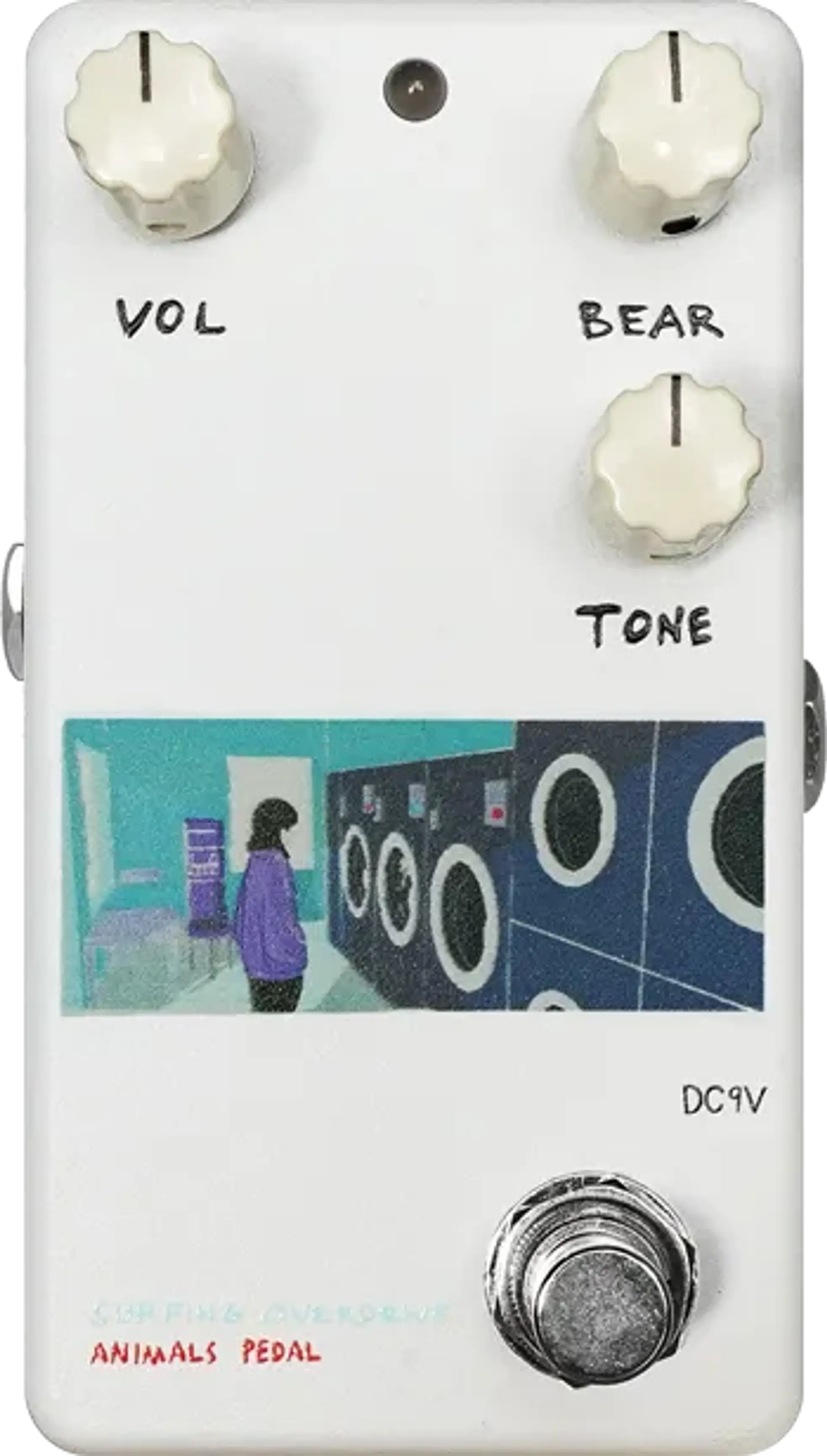 Animals Pedal Custom Illustration 003 Surfing Bear Overdrive