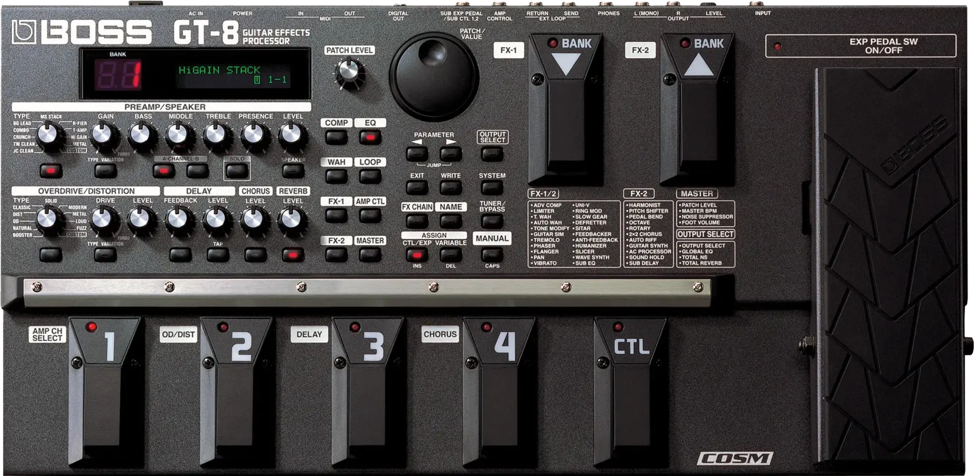 BOSS GT-8 Guitar Effects Processor